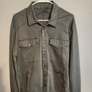 Michael Stars Surplus Military Utility Jacket Green Size Large Tall friendly!